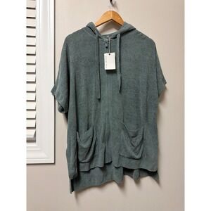 NWT Barefoot Dreams CozyChic Ultra Lite Full Zip Hoodie XXS/XS Oversized